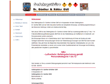 Tablet Screenshot of gefahrgutbuero-dr-guenther.de